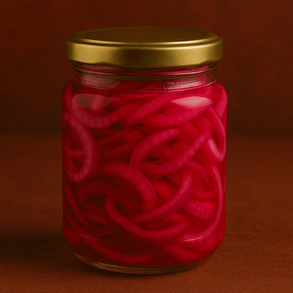 Picles de cebola roxa