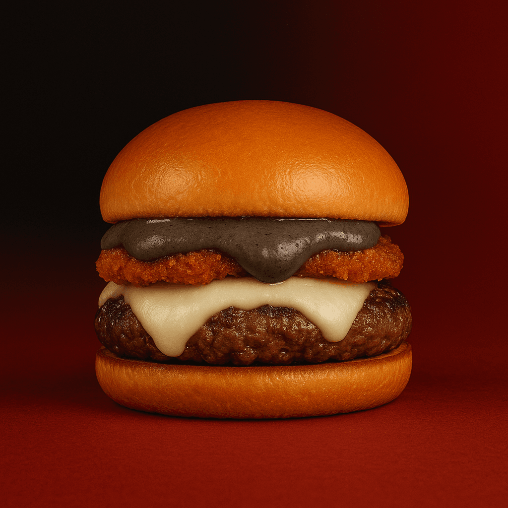 Hambúrguer alho negro